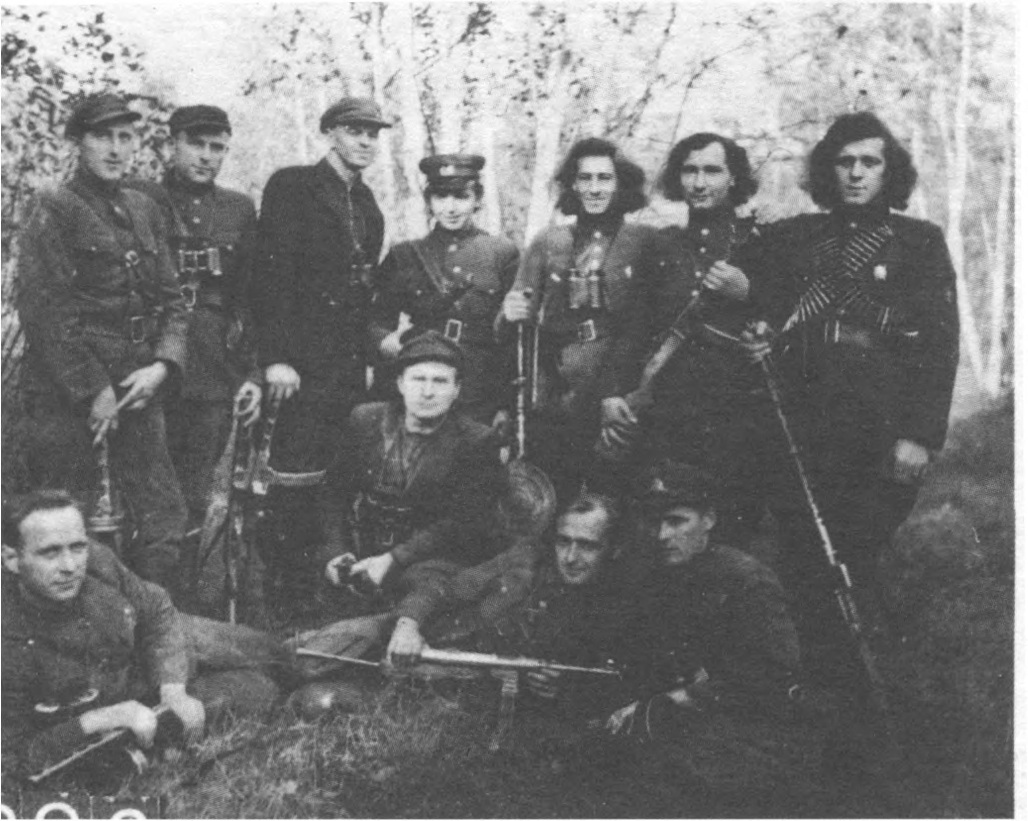 Paukštelio būrio partizanai.