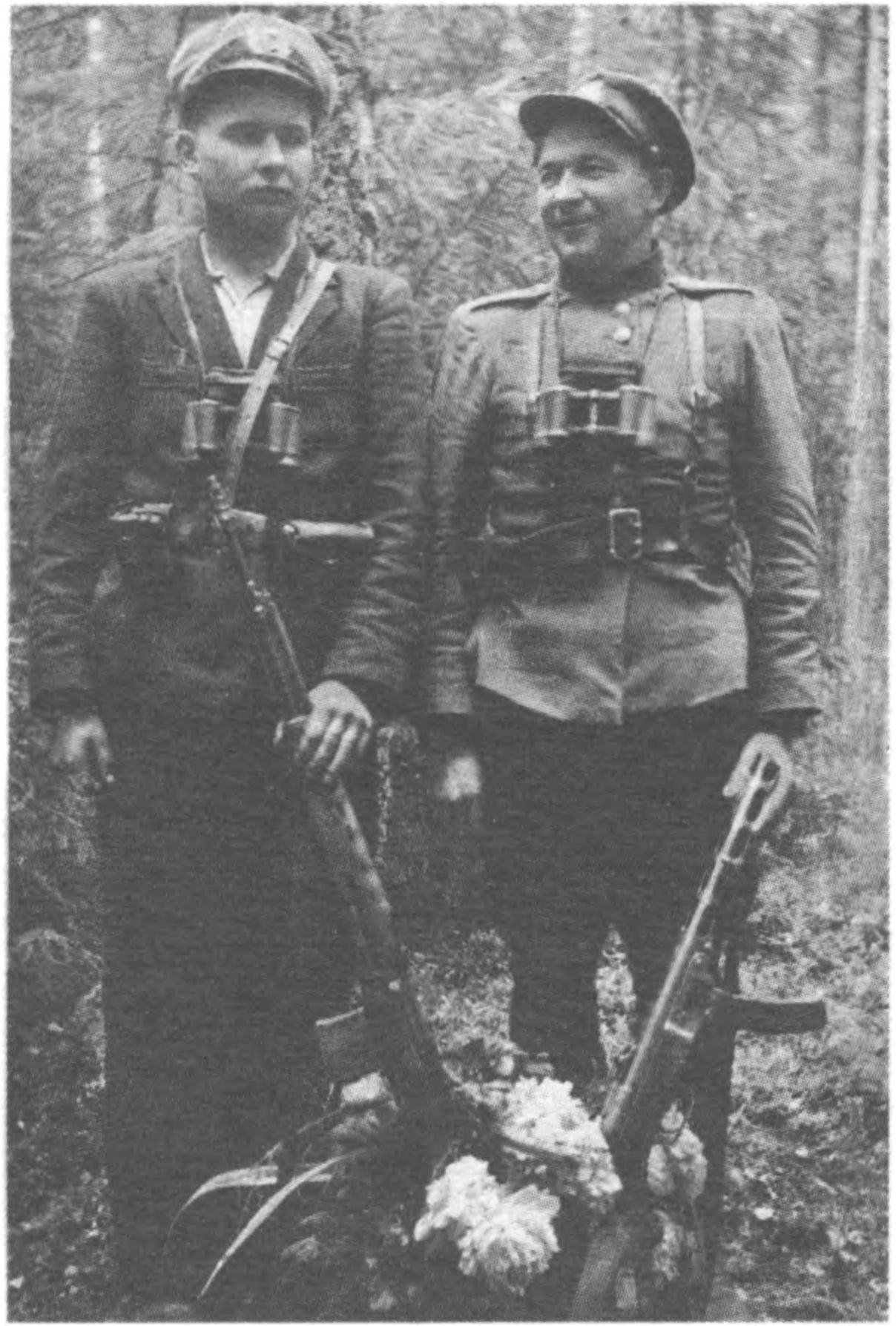 Antanas Gabrys ir Jonas Žeimys-Bitinas.