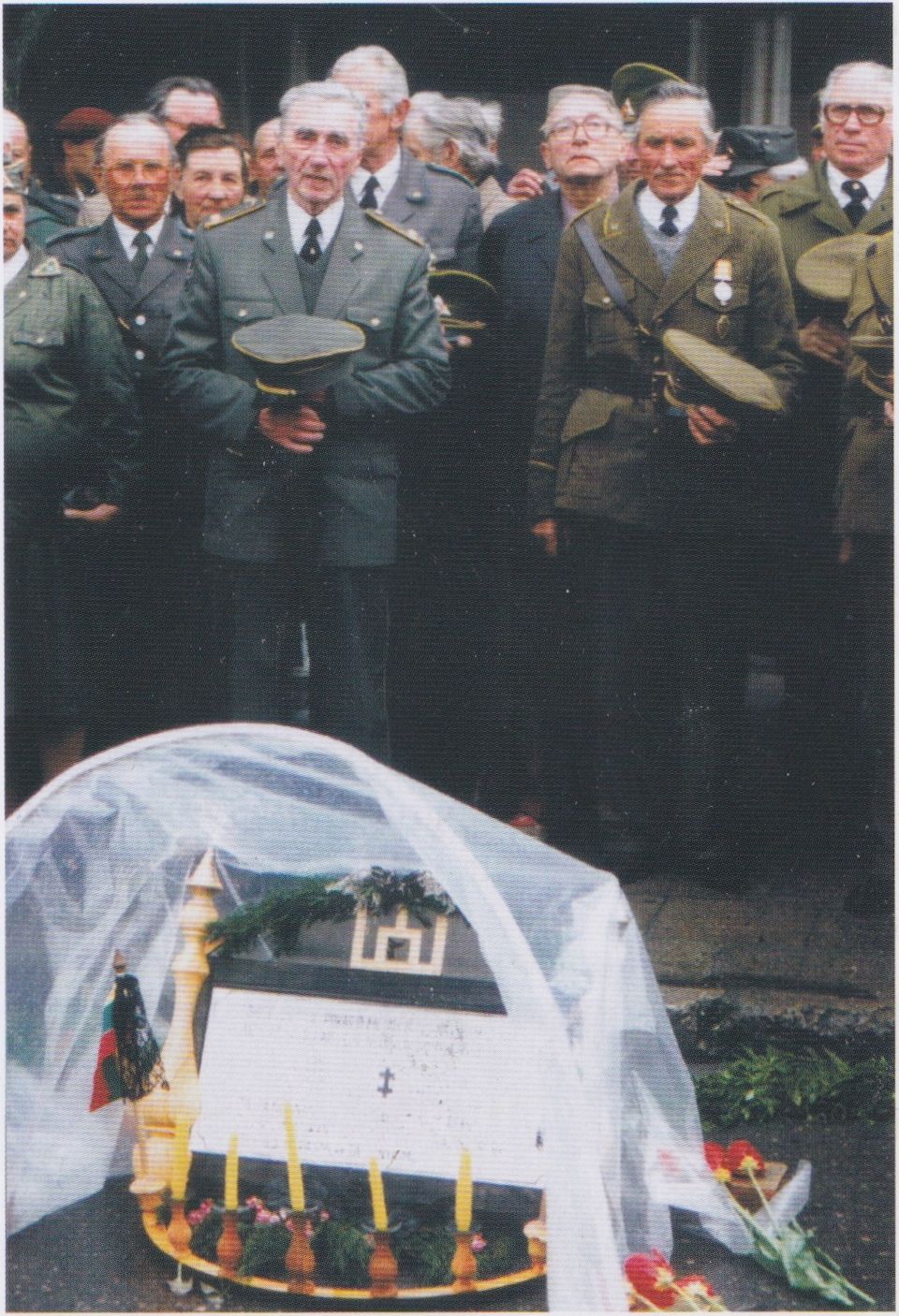 Kalbą sako&nbsp;Pietų Lietuvos partizanų vadas dimisijos pulkininkas leitenantas Juozas&nbsp;Petraška-Patrimpas