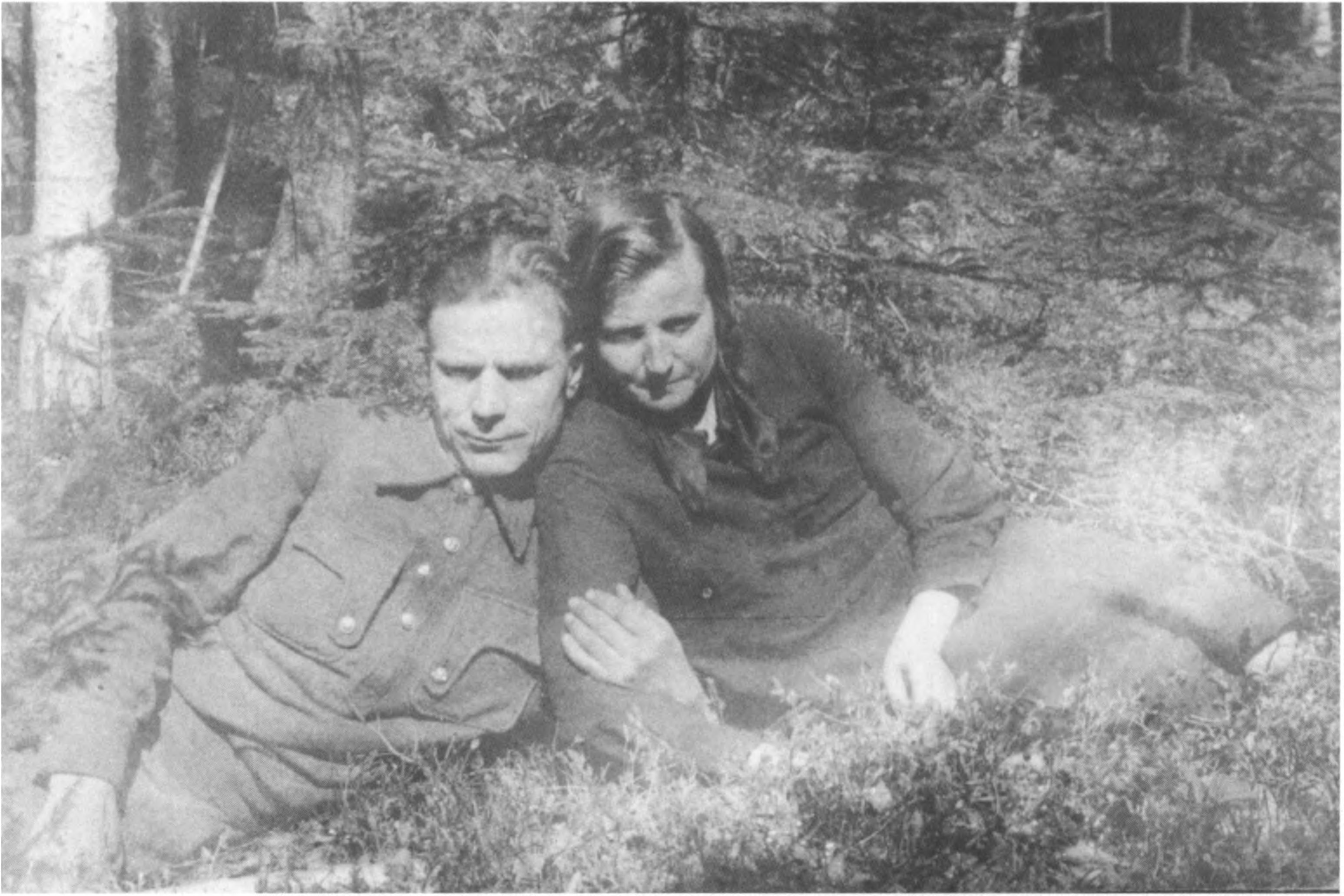 Kazimieras Kalenda-Tadas, g. 1910 m. su žmona Fele. Abu žuvo 1950 04 01