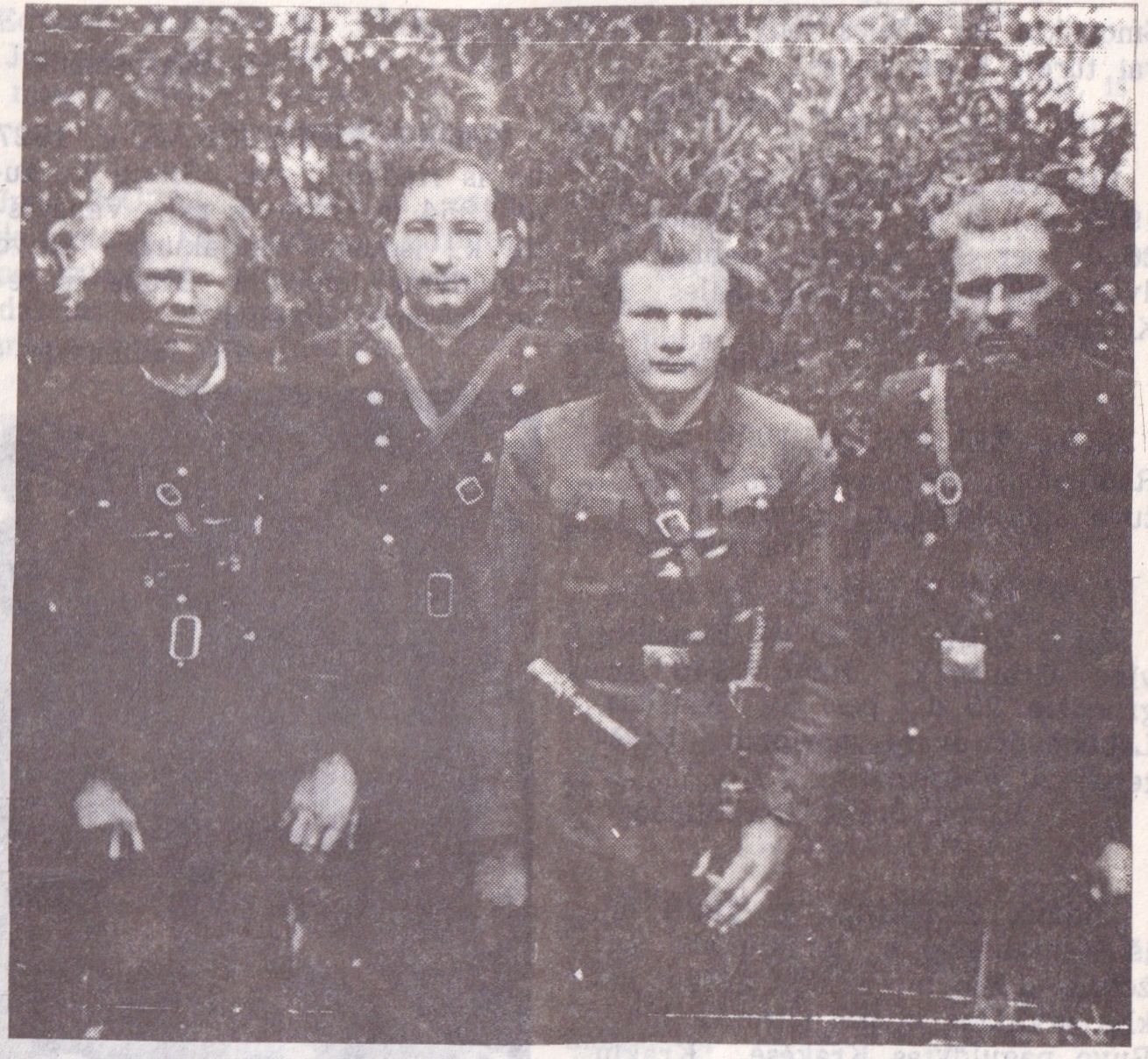 Viktoras Mažeika, Vytautas Zalumskis, Česlavas Zalagubas, Edvardas Starulis.