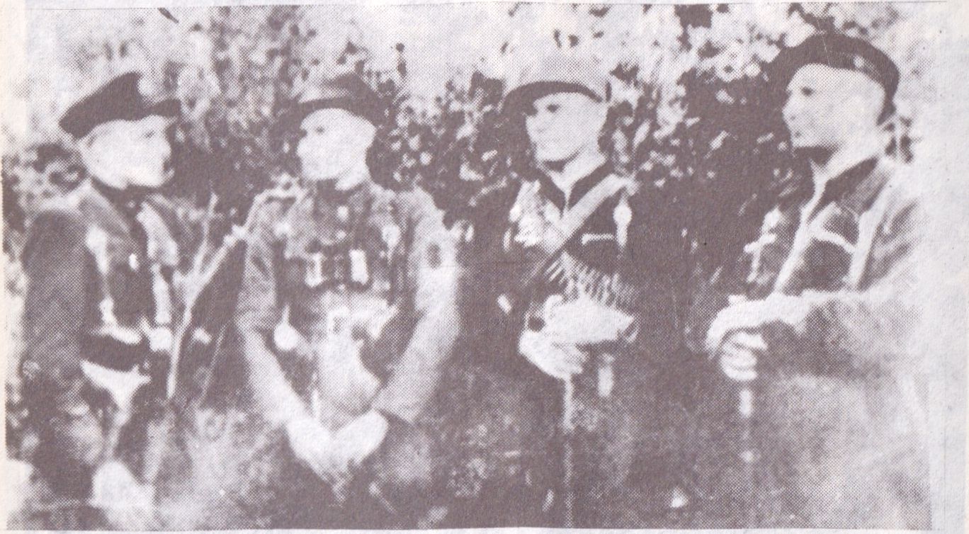 Iš kairės: Vytautas Ulickas, Alfonsas Urbonas, Zenonas Lenortavičius ir Vladas Noreika.