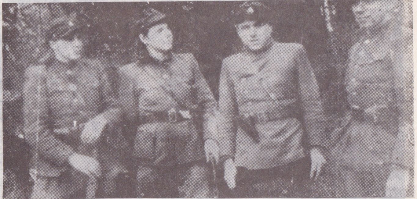 Vincas Kupčinskas, nežinomas, Antanas Palinauskas, Vytautas Zakaras.