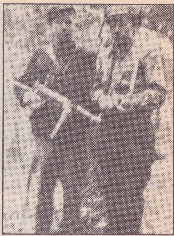 Algimanto apygarda. “Kirvio” būrio partizanai Vytautas Šimkūnas ir A. Šimkūnas