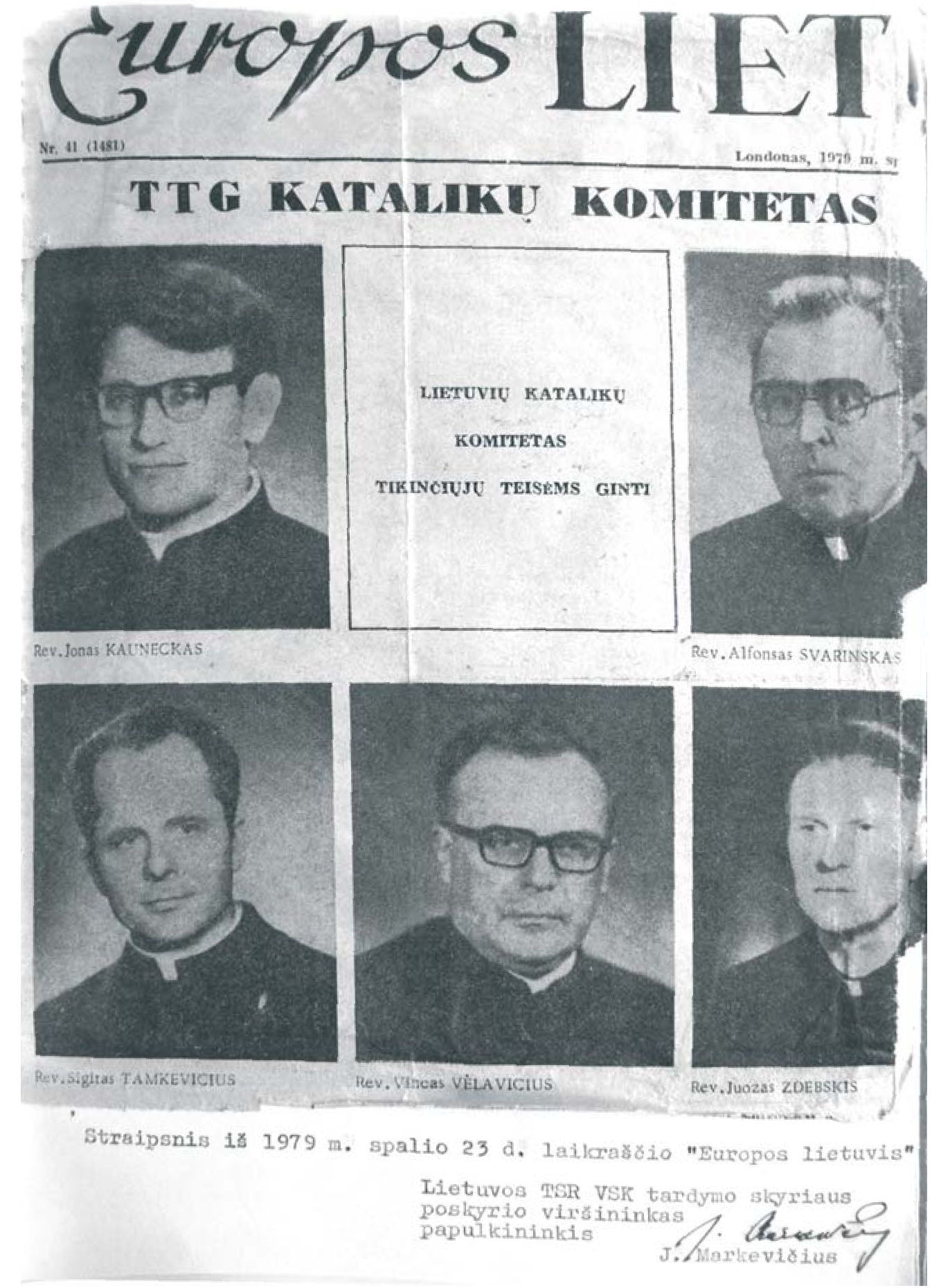 Pranešimas užsienio spaudoje 