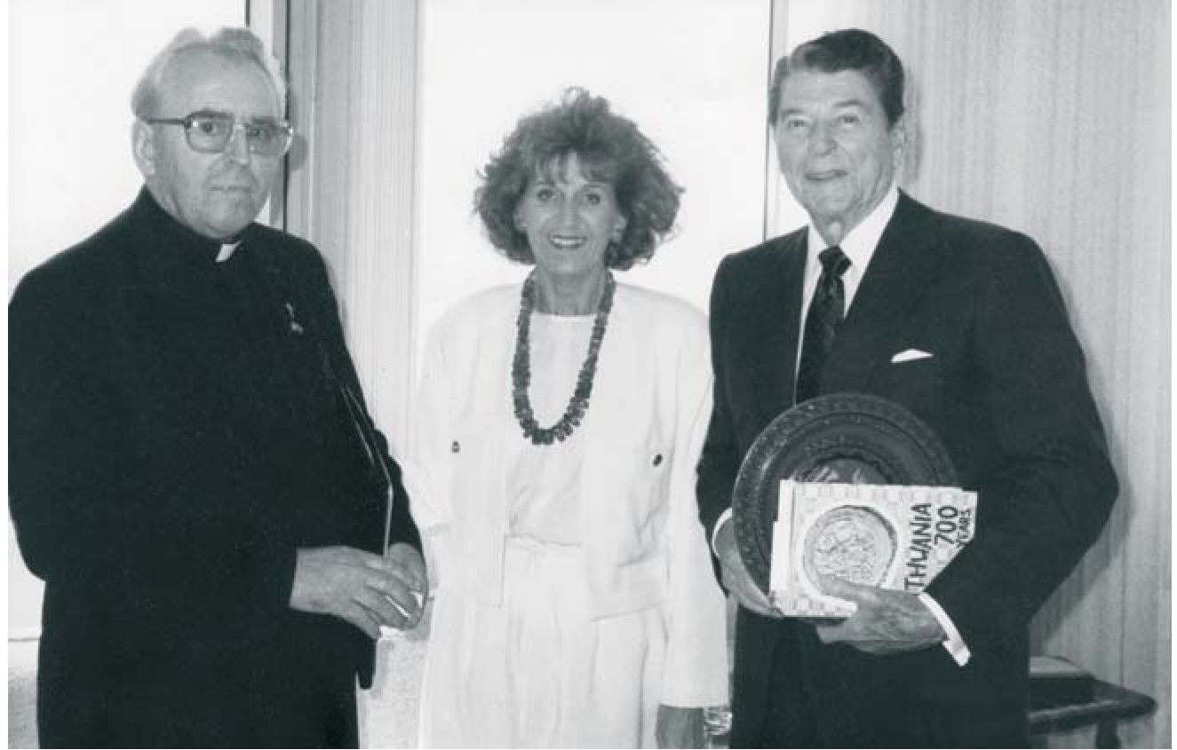 Susitikimas su JAV prezidentu Ronaldu Reiganu, 1989-08-22