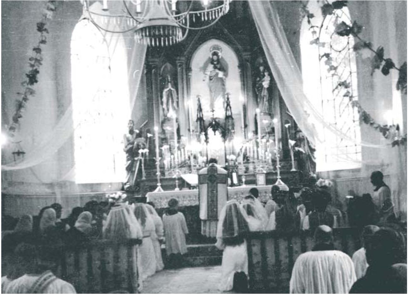 Šv. Mišios Igliaukos bažnyčioje, 1975 metai